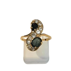 Bague Toi & Moi Saphir et Diamants