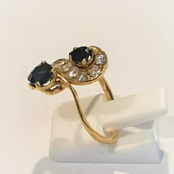 Bague Toi & Moi Saphir et Diamants