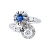 Bague Toi & Moi Saphirs Diamants