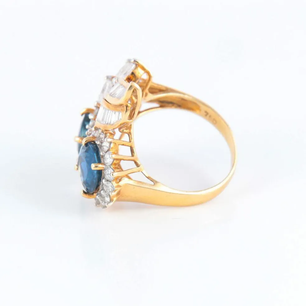 Bague Toi & Moi, Saphirs Diamants