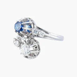 Bague Toi & Moi Saphirs Diamants