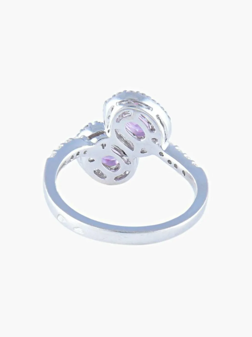 Bague Toi & Moi Saphirs roses Diamants