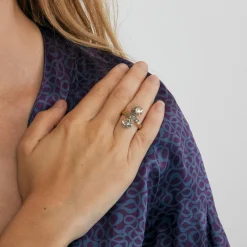 Bague Toi et Moi 2 ors diamants
