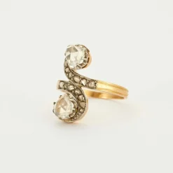Bague Toi et Moi 2 ors diamants