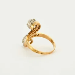 Bague Toi et Moi 2 ors diamants