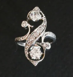 Bague Toi et moi, diamants