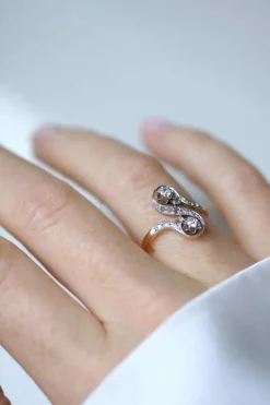 Bague Toi et Moi diamants Belle Époque