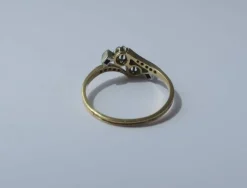 Bague Toi et Moi diamants or et platine