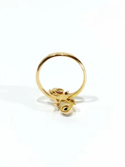 Bague toi et moi en Or, Diamants et Saphirs
