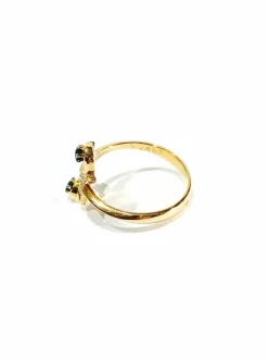 Bague toi et moi en Or, Diamants et Saphirs