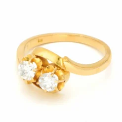 Bague Toi Et Moi en or jaune 18 carats et diamants