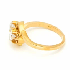 Bague Toi Et Moi en or jaune 18 carats et diamants
