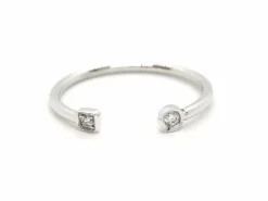 Bague Toi et Moi Or blanc Diamant