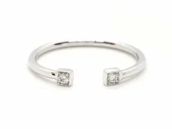 Bague Toi et Moi Or blanc Diamant