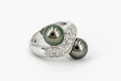 Bague Toi et Moi Or blanc Diamant