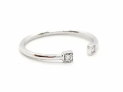 Bague Toi et Moi Or blanc Diamant
