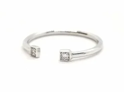 Bague Toi et Moi Or blanc Diamant