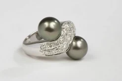 Bague Toi et Moi Or blanc Diamant