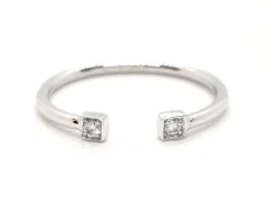 Bague Toi et Moi Or blanc Diamant