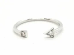 Bague Toi et Moi Or blanc Diamant
