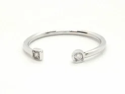 Bague Toi et Moi Or blanc Diamant