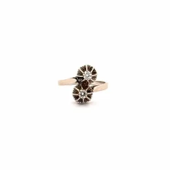 Bague Toi et Moi Or Jaune Diamants