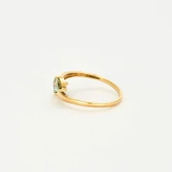 Bague Toi et Moi or jaune aigues-marines