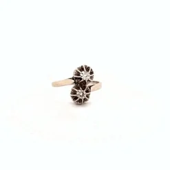 Bague Toi et Moi Or Jaune Diamants