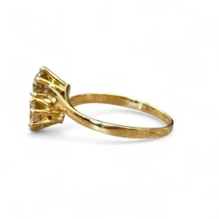 Bague toi et moi or jaune diamants
