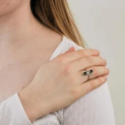 Bague Toi et Moi or saphirs et diamants