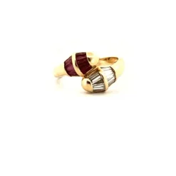 Bague Toi et Moi Serpents Diamants & Topazes