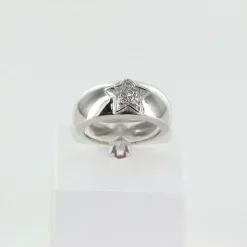 Bague étoile diamants en or blanc