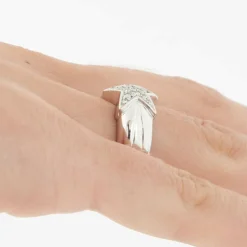 Bague étoile Or blanc Diamants