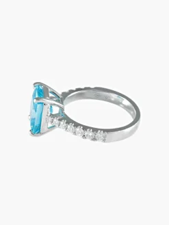 Bague Topaze Diamants