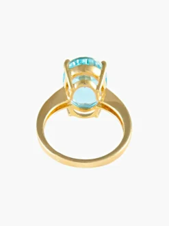 Bague Topaze Diamants