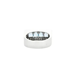 Bague topazes bleues