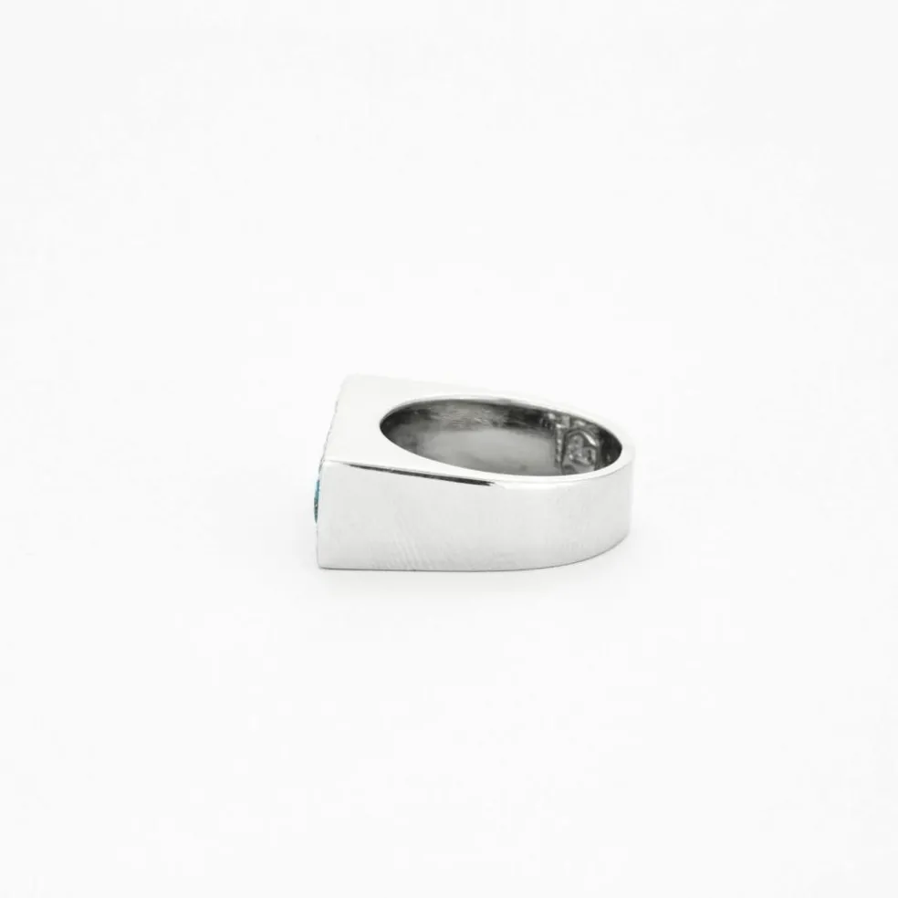 Bague topazes bleues