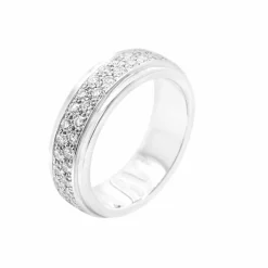 Bague Tour Complet Or Blanc et Diamants