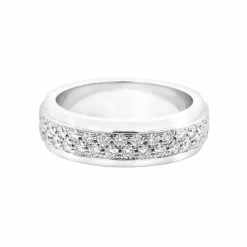 Bague Tour Complet Or Blanc et Diamants