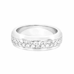 Bague Tour Complet Or Blanc et Diamants