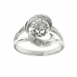 Bague tourbillon diamants