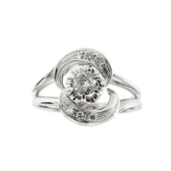 Bague tourbillon diamants