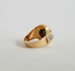 Bague tourbillon diamants 0.56 carats