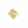 Bague tourbillon marquise or jaune diamants