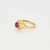 Bague Tourbillon or jaune rubis diamants