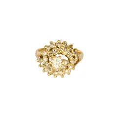 Bague Tourbillon Or Jaune Diamants