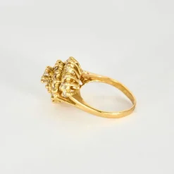 Bague Tourbillon Or Jaune Diamants