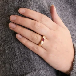 Bague Tourmaline Diamant