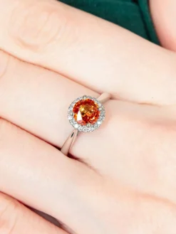 Bague Tourmaline orange