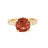 Bague Tourmaline rose Diamants